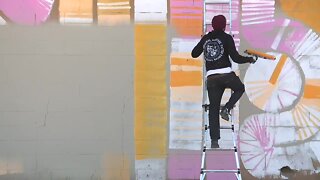 Local artist creates new mural in Downtown Las Vegas
