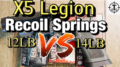 SIG P320 X5 Legion Recoil Springs Update...12LB VS 14LB