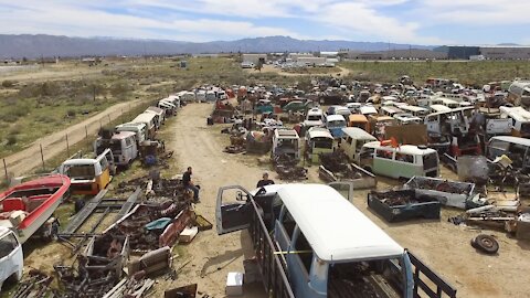 The last big Air cooled Volkswagen junk yard