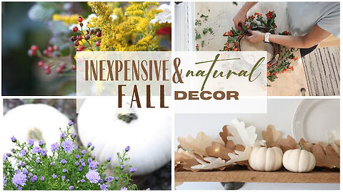 DIY Fall Decorations _ Inexpensive Fall Decor