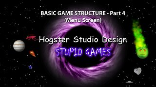 Basic Game Structure - Part 4 (Menu Screen)