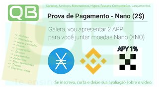 Faucet - Prova de pagamento - TipNano - Paga direto na TrustWallet