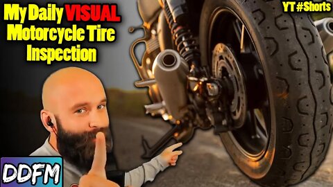 How To Quickly Inspect Your Motorcycle Tires #Shorts