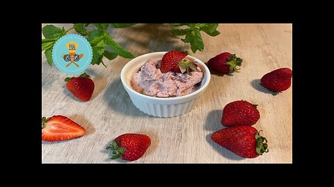 Homemade Strawberry Ice Cream Recipe / Σπιτικό Παγωτό Φράουλα