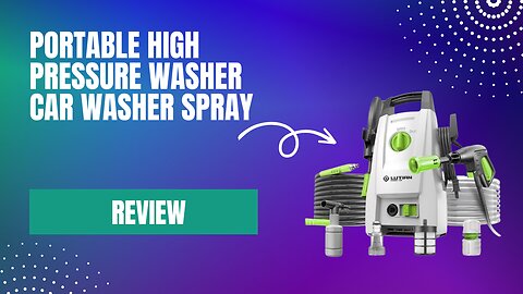Portable High Pressure Washer Car Washer Spray Review from Shopee