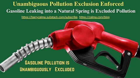 Unambiguous Pollution Exclusion Enforced