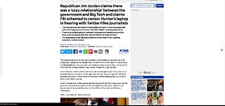 TWITTER FLES-DEMS THREATEN PRESS OVER TWITTER FILES COVERAGE JIM JORDAN DEFENDS JOURNALIST AND PRESS