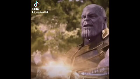 Thanos flexing after getting 6 stones