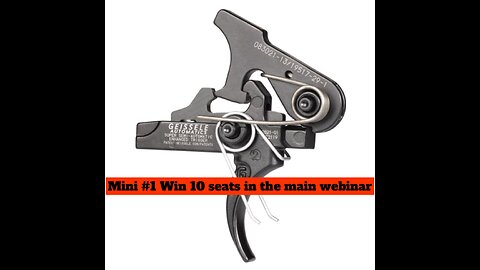 GEISSELE (SSA-E) MINI #1 FOR 10 SEATS IN THE MAIN WEBINAR