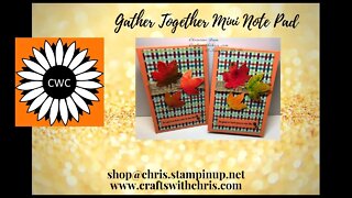Simple Craft Fair Notepads using Stampin' Up! Gather Together
