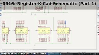 0016: Register KiCad Schematic (Part I) | 16-Bit Computer From Scratch