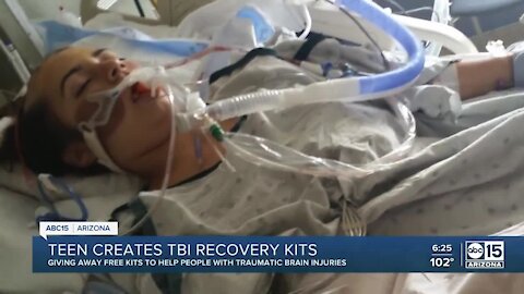 Injured Valley girl gifting brain injury recovery kits to community