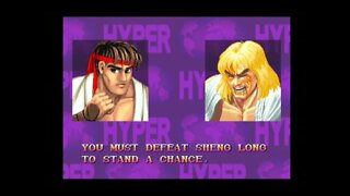 Hyper Street Fighter 2 AI Nerf (PS2) - Ryu (Normal) - Hardest - No Continues