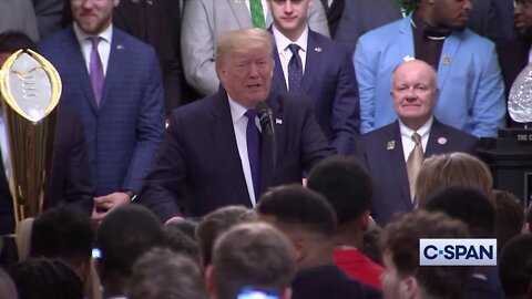 President Trump on Impeachment during 2019 NCAA Football National Championship Ceremony