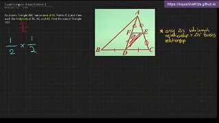 Equal Triangular Areas: Problem 1