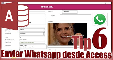 🆕 Como Enviar Mensajes de WHATSAPP desde Formularios de ACCESS 📲 Tip 6