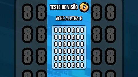 TESTE DE VISÃO 👁️| ENCONTRE AS LETRAS 🔍| #quiz