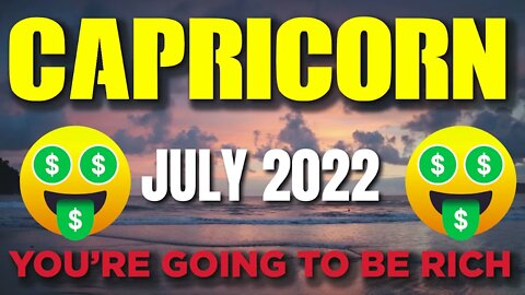 Capricorn ♑️ 🤑🥳YOU’RE GOING TO BE RICH 🤑🥳 Horoscope for Today JULY 2022♑️ Capricorn tarot july 2022