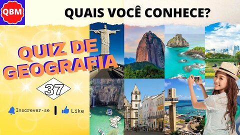 PONTOS TURÍSTICOS - VOCÊ CONHECE O BRASIL? FAÇA O QUIZ E DESCUBRA