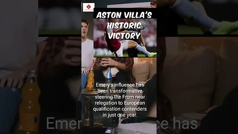 🌟Aston Villa's Historic Victory: Unai Emery's Magic Touch! | Premier League Highlights⚽#shorts