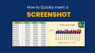 MASTERING EXCEL: INSERTING SCREENSHOTS LIKE A PRO