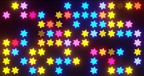 👍 vj loop stars with colorful neon stars [star visual 4k free]