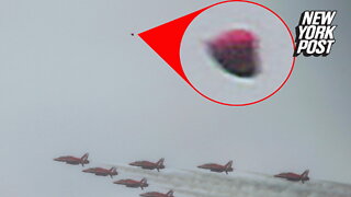 'What the hell is that?': Photographer captures 'UFO' flying at coronation