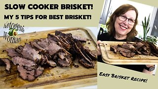 Slow Cooker Brisket and Gravy | Keto and Carnivore Beef Brisket Recipe