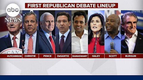 GOP presidential contenders meet face-to-face for first time