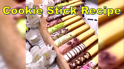 Crunchy Delight: Cookie Stick Recipe-رسپی کوکی استیکی مجلسی #cookiestick #recipe #nazifood