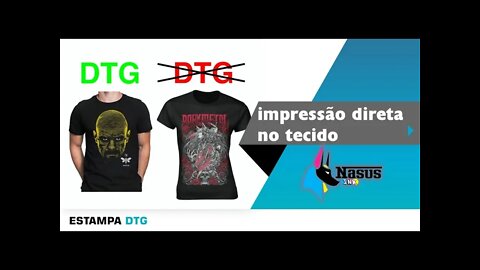 Impressão direta na camiseta DTG