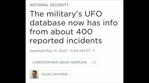 Military's UFO Database Now Has 400 Reported Incidents Paranormal News