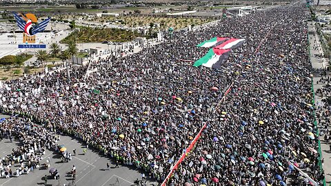 خروج مليوني بالعاصمة صنعاء في مسيرة "رمضان اليمن .. طوفان ينتصر لغزة"