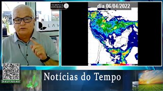 Previsão do tempo com chegada de ar frio e chuva forte no Sul