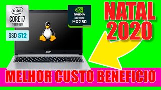 Notebook barato Aspire 5 A515-54G-73Y1 Intel Core I7 8GB 512GB SSD MX250 Natal 2020