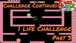 CHALLENGE CONTINUED! - Bubble Bobble (NES) Ep. 3