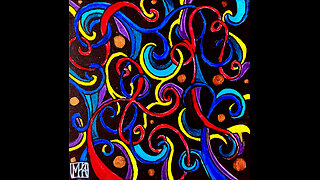 'Whispy Swirls' Original Art Painting Timelapse 6-23-24