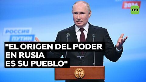 Putin: Los votos de rusos conforman la voluntad unificada del pueblo