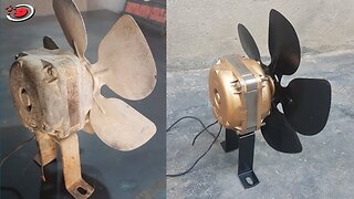 Reviving a Rusty Deep Freezer Fan Motor: Restoration Transformation
