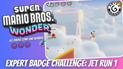 Super Mario Bros Wonder - Expert Badge Challenge: Jet Run 1