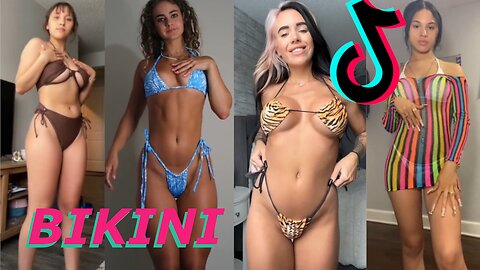 😲 Stunning Bikini Try On Haul Compilation 🤩 | TikTok Girls