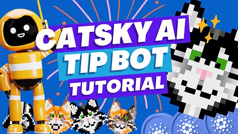🟢Catsky AI Tip Bot Guild🐱 Interact, Check Balance, Deposit, Withdraw and more 📚🥳