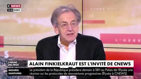 Alain Finkielkraut sur Cnews - "Tout de suite là, ça a commencé ?"