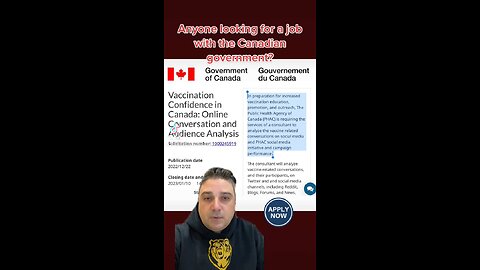 Apply for a job with the Canadian government!