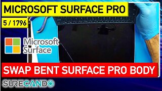 Microsoft Surface Pro 5 6 Complete body swap_change. LCD Motherboard Replacement Guide 1796