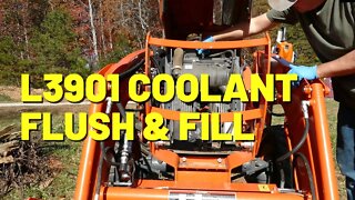 #202 Kubota L3901 Coolant Flush and Fill