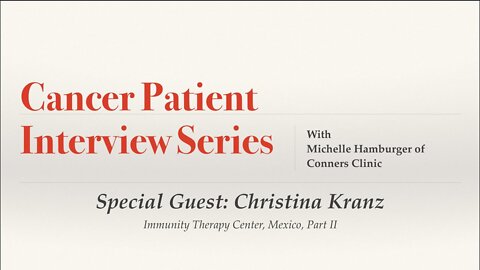 PT Interview Series - Christina Kranz, Part II - Michelle Hamburger | Conners Clinic