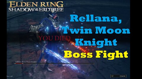 Rellana Twin Moon Knight | Boss Fight | Elden Ring Shadow of the Erdtree