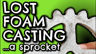 lost foam casting an aluminium GEAR or sprocket - by VOGMAN