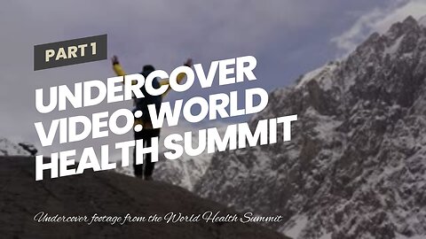 Undercover Video: World Health Summit Member Admits Global Lockdowns ‘Not Based on Science’